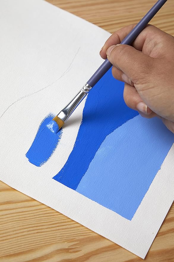 Set de Pinceles 8 Sintético mango corto Planos/Redondos