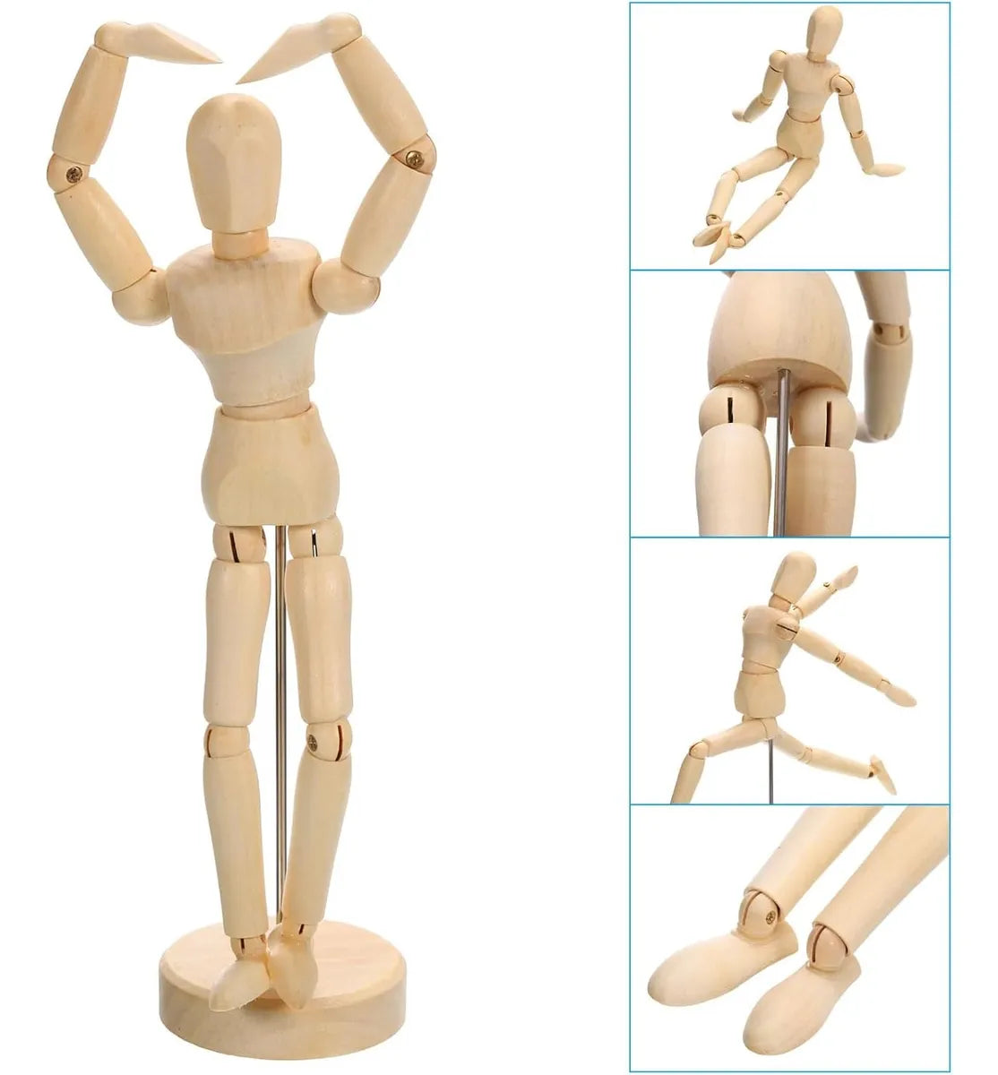 Maniquí para Dibujo de Madera Articulado 30 cm