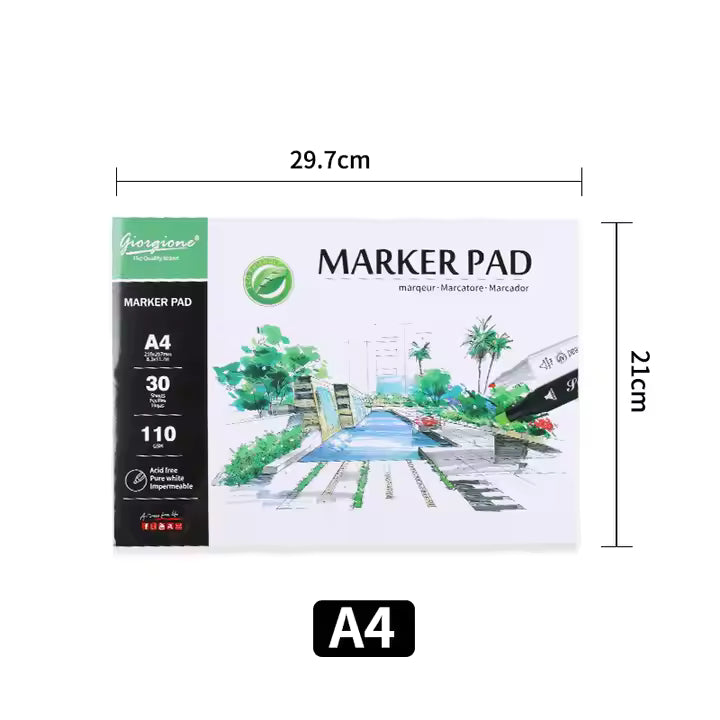 Croquera Marker Pad A5 Giorgione 110gr. 30 Hjs.