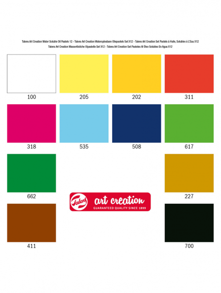 Barras Pasteles al Óleo Solubles al Agua Art Creation 12 Colores