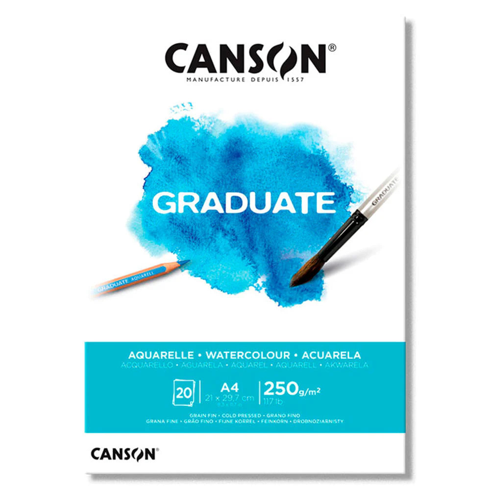 Canson Graduate - Block Acuarela 20 hojas 250 g/m2