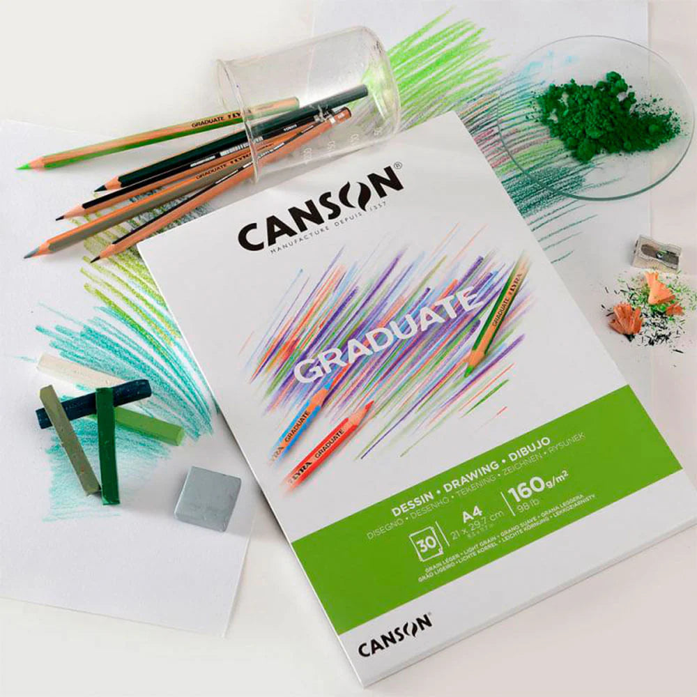 Canson Graduate - Block Dibujo A4 30 hojas 160 g/m2