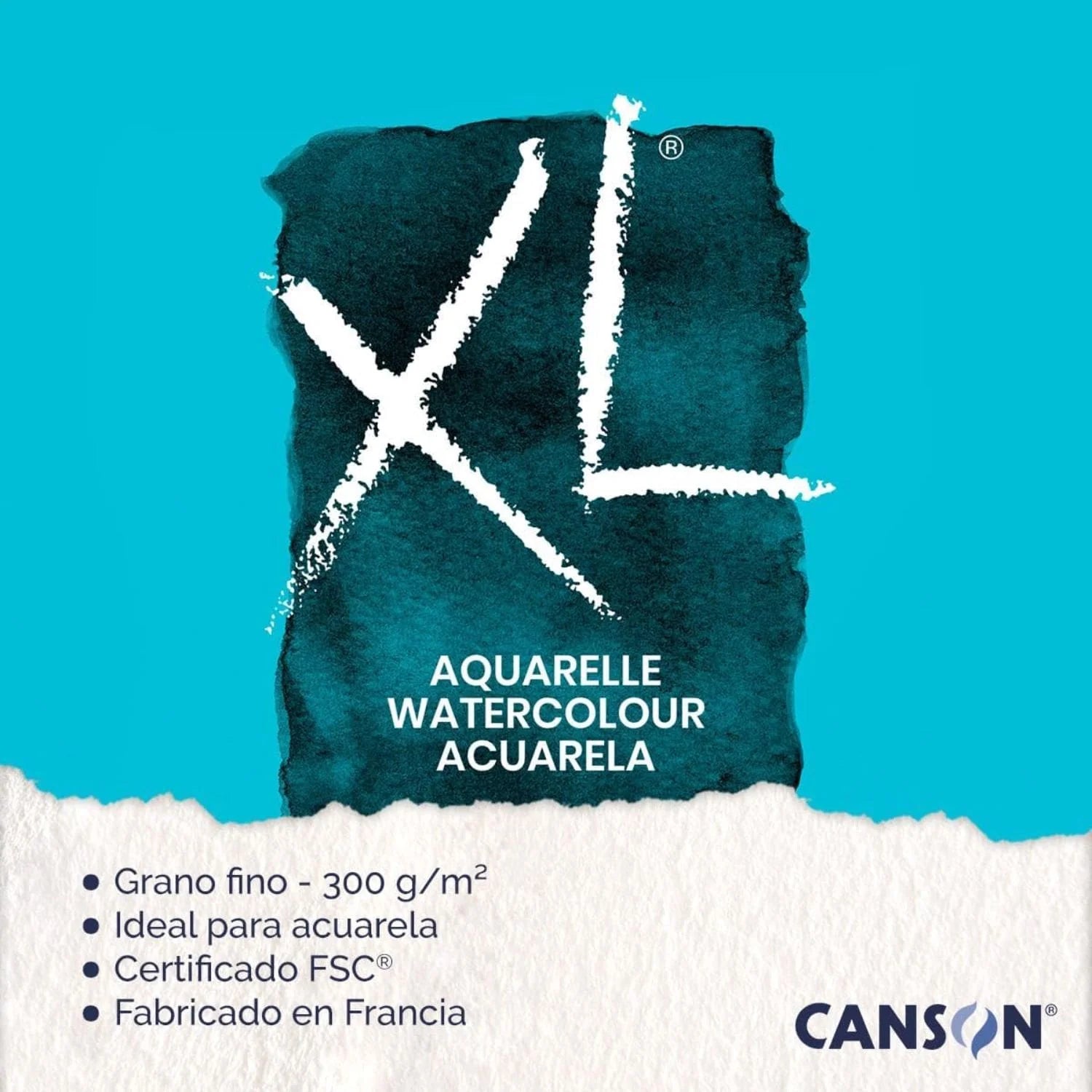 Canson XL - Croquera para Acuarela Aquarelle 300 g/m2
