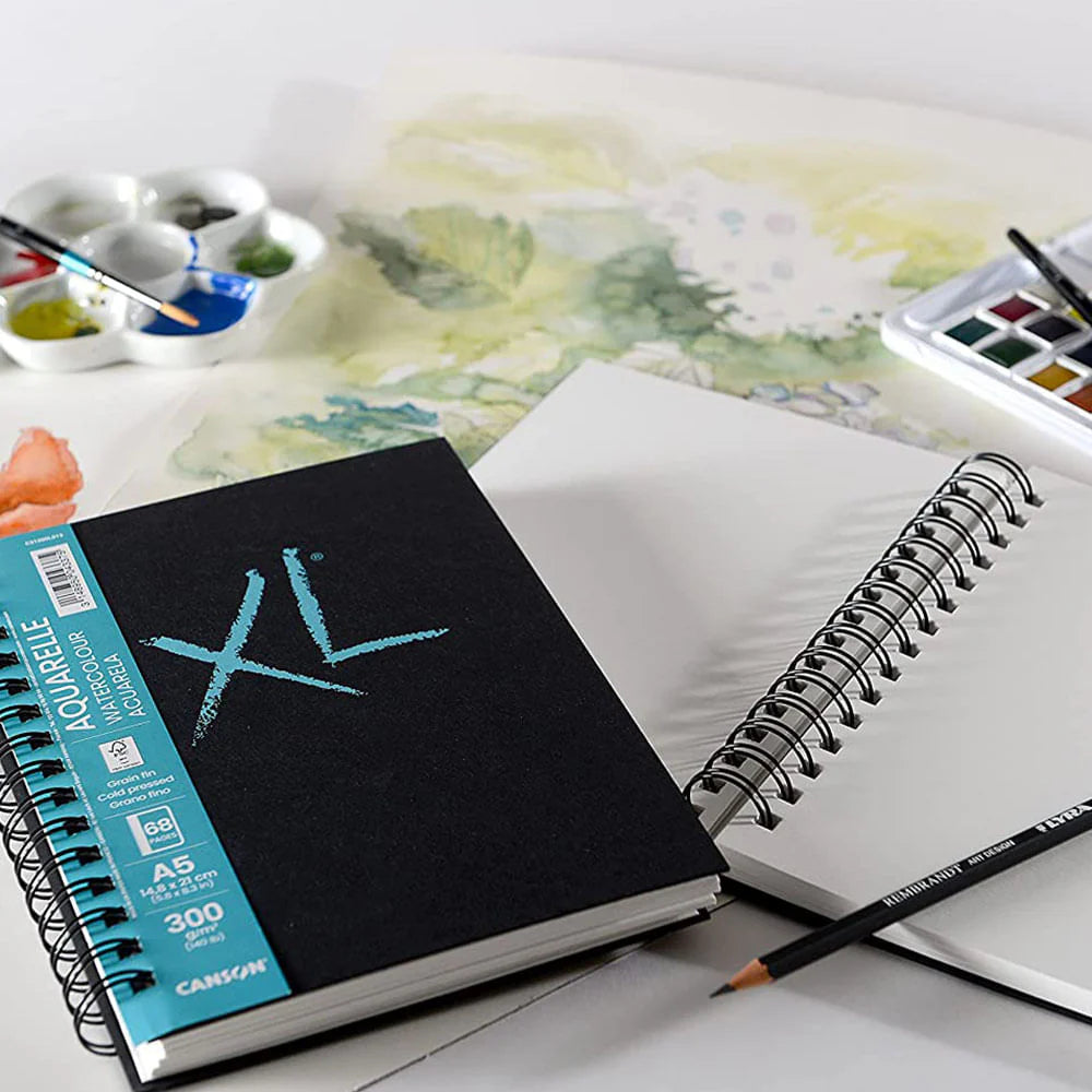 Canson XL - Croquera Aquarelle A5 34 Hojas 300 g/m2