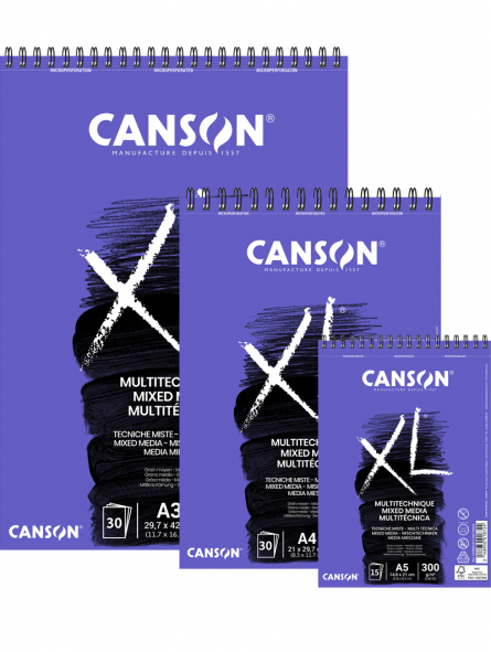 Canson XL - Croquera Mix Media para Técnicas Mixtas 300 g/m2