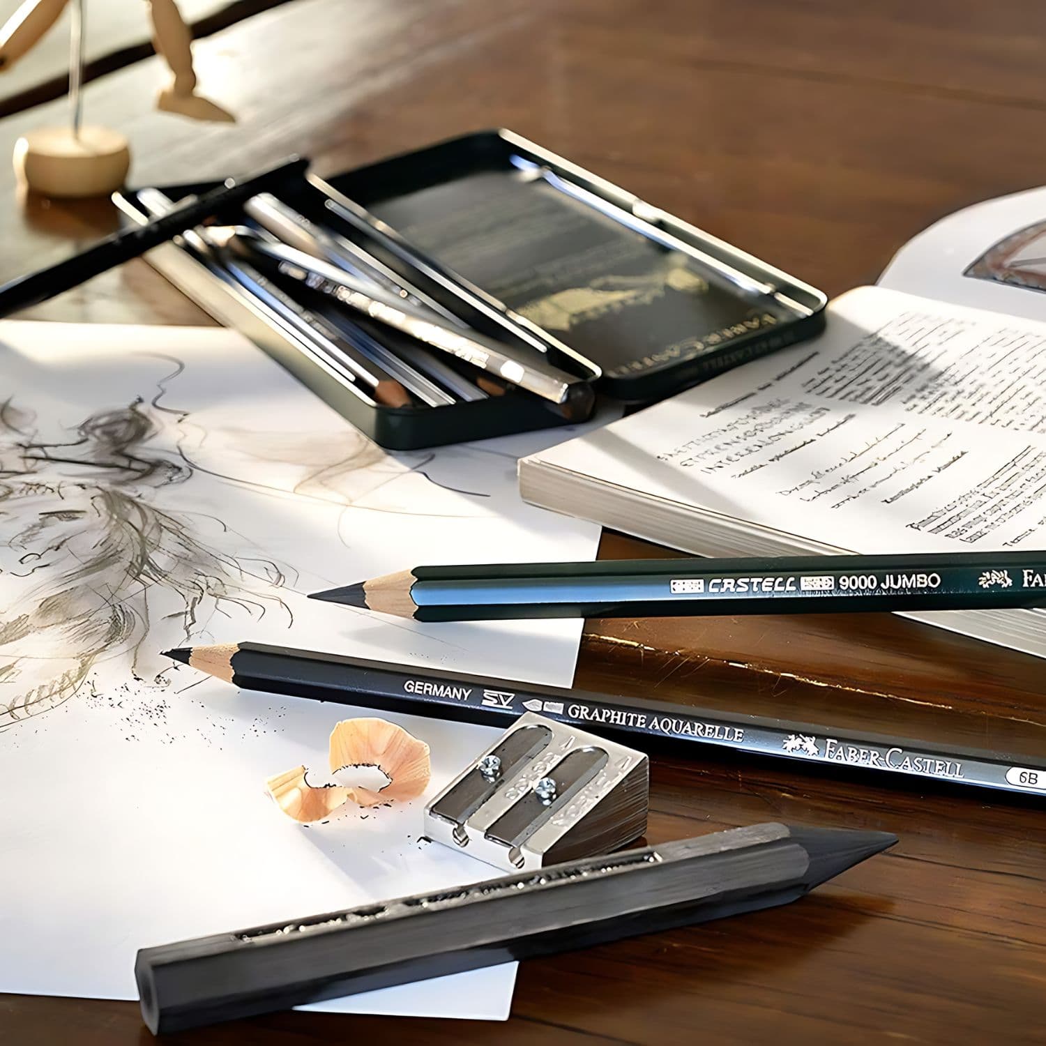 Faber-Castell 9000 - Set 6 Lápices Grafito