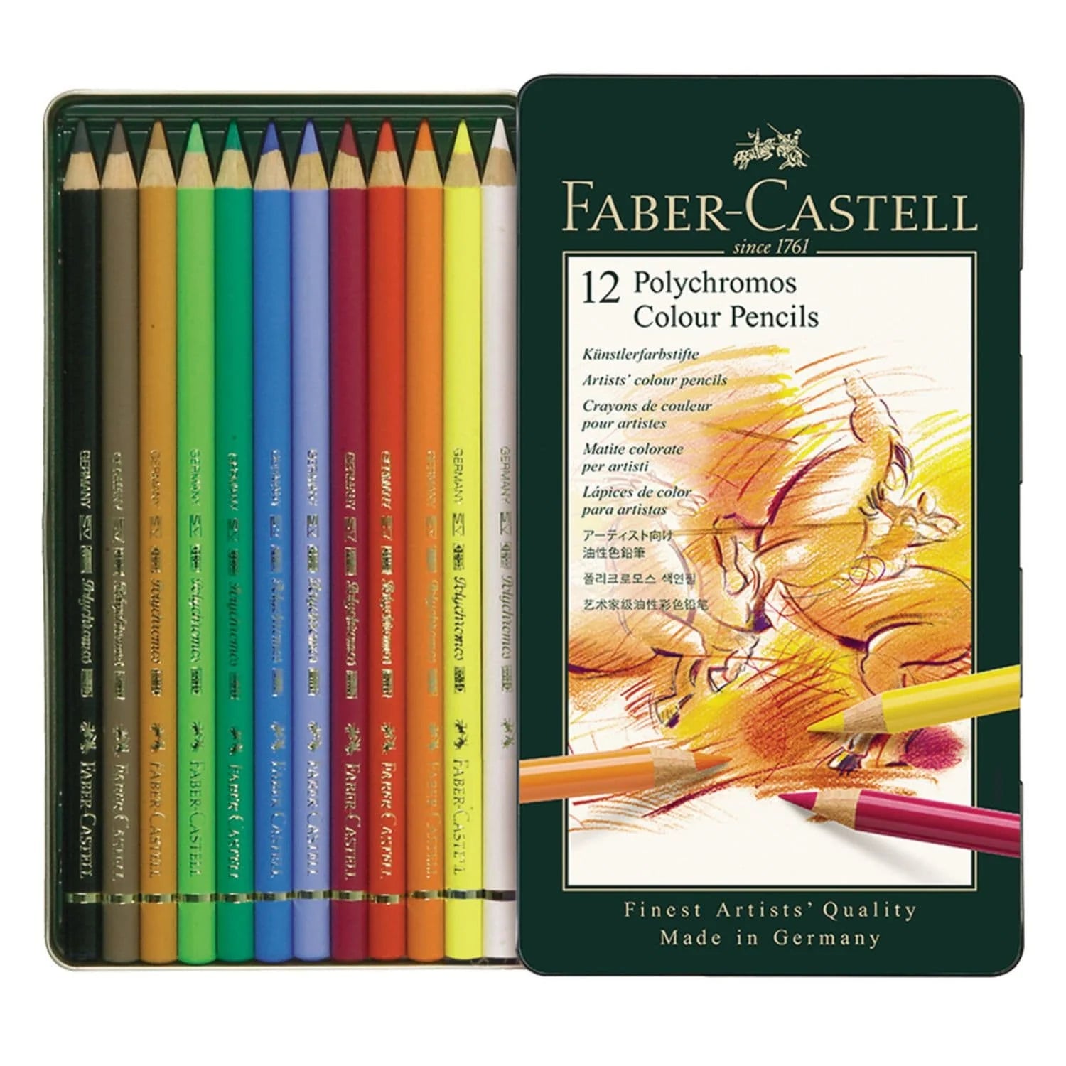 Faber Castell Polychromos - Set 12 Lápices