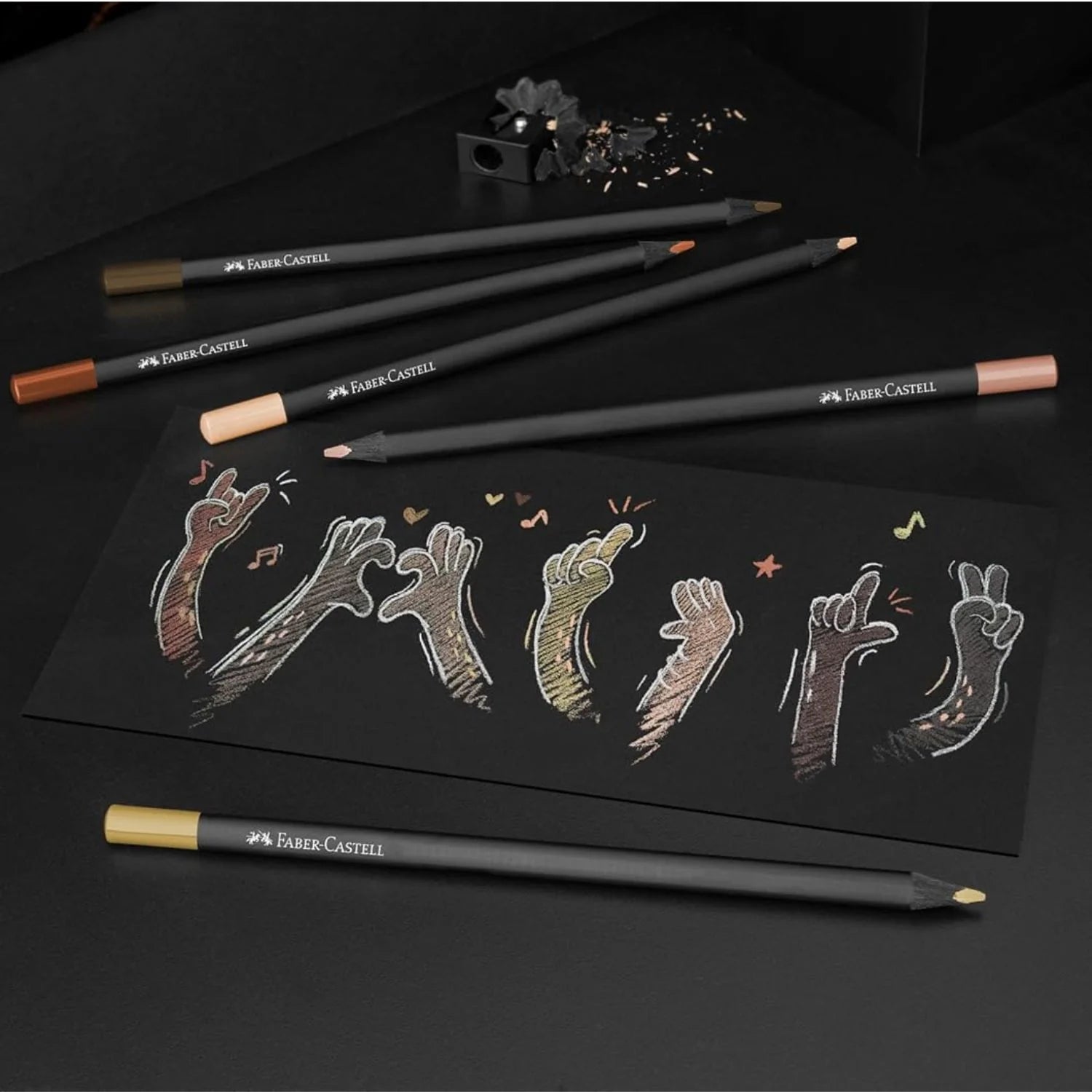 Faber Castell SuperSoft - Set 12 Lápices de Colores Tonos de Piel