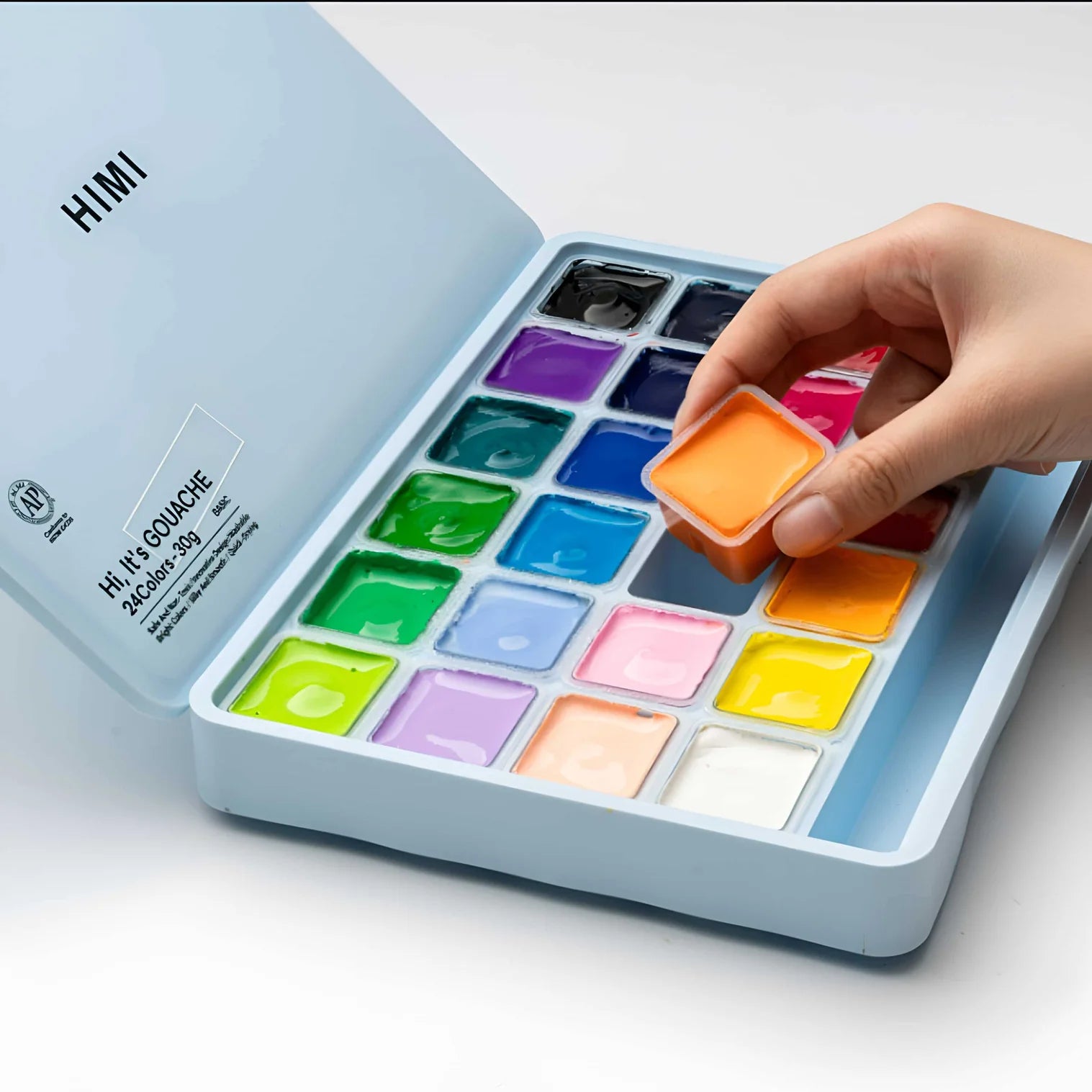 Himi - Set 24 Gouache Potes 30 g Estuche Celeste
