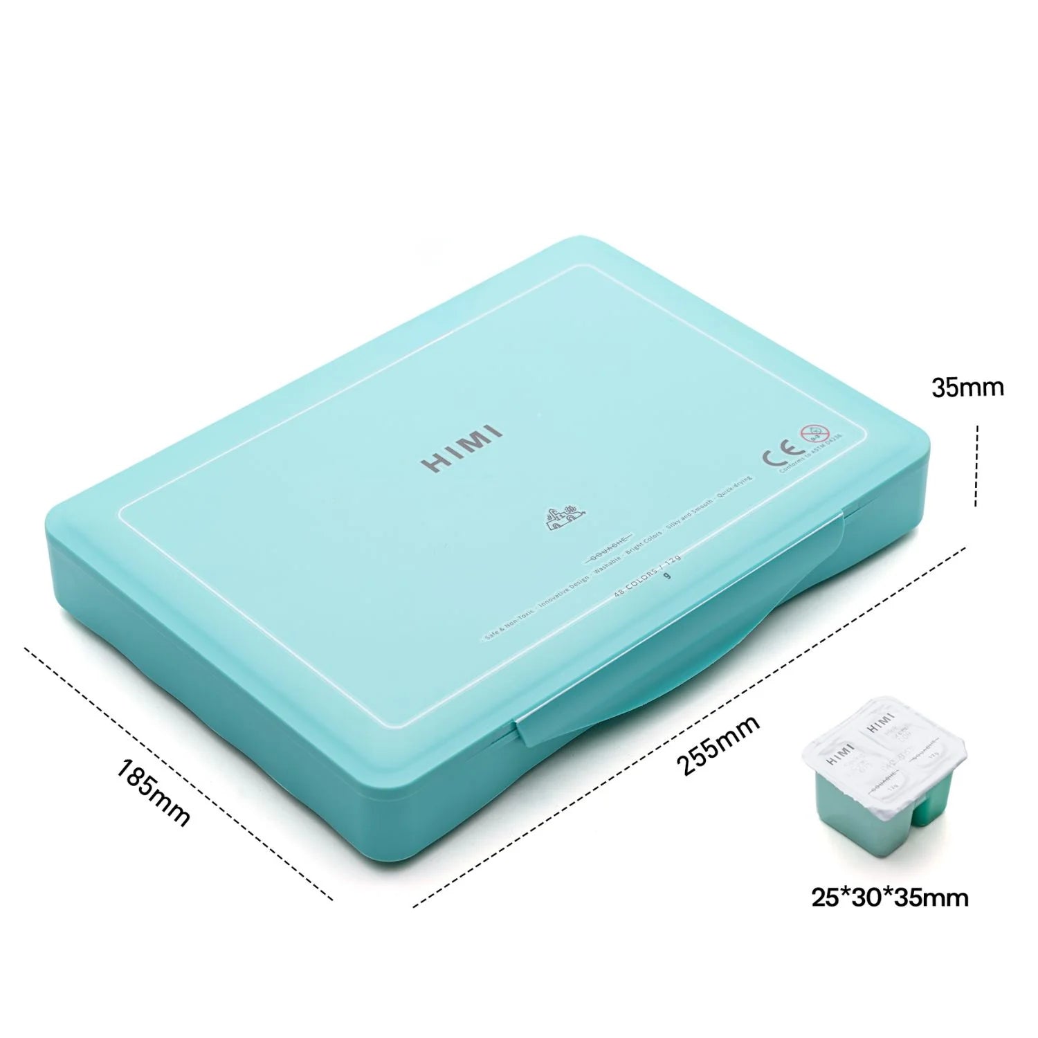 Himi - Set 48 Gouache Potes 12 g Green