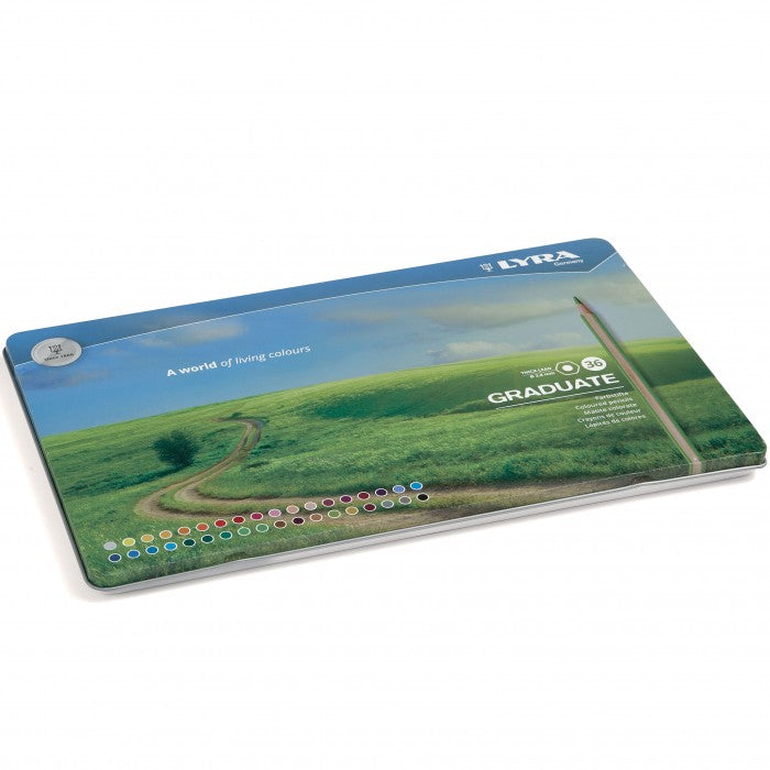 Lápices de Colores Lyra Graduate 36 Colores CAJA METALICA