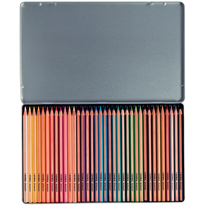 Lápices de Colores Lyra Graduate 36 Colores CAJA METALICA