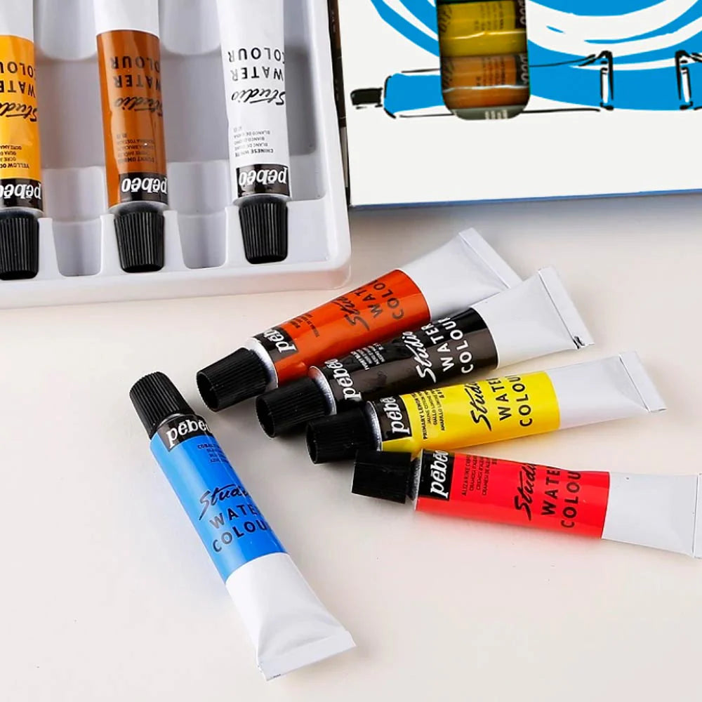 Pebeo Studio - Set 12 Acuarelas Tubos 12 ml