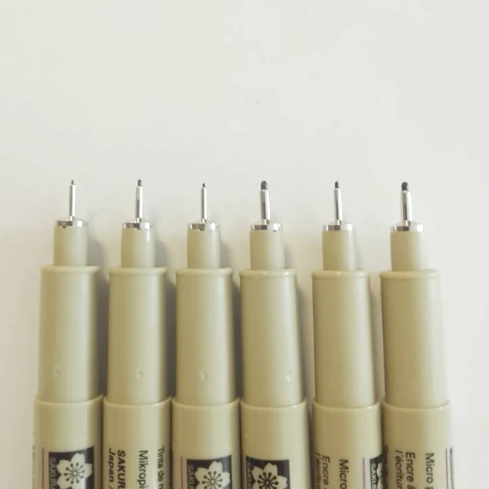 Set de Tiralínea Pigma Micron Sakura 6 Grises Frios