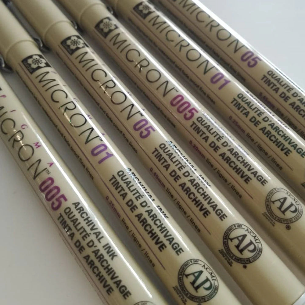 Set de Tiralínea Pigma Micron Sakura 6 Grises Frios