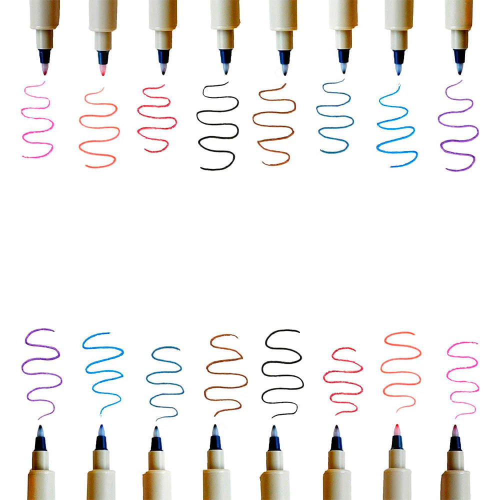 Set de Tiralínea Pigma Plastic Nib Sakura 8ud