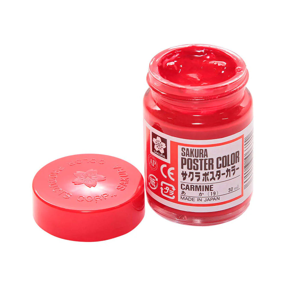 Sakura Poster Colors - Set 12 Témperas Kurepasu Profesionales