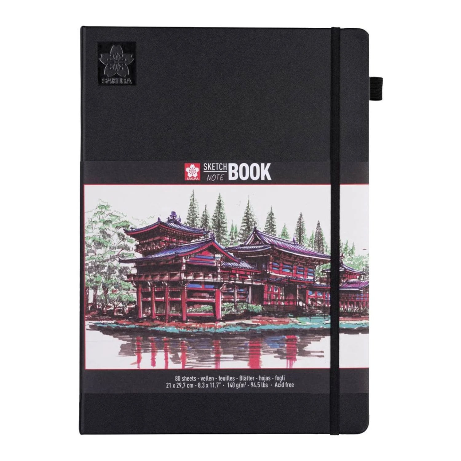 Sakura Sketch Note Book - Sketchbook Papel Blanco/Crema 80 Hojas, 140 g/m2