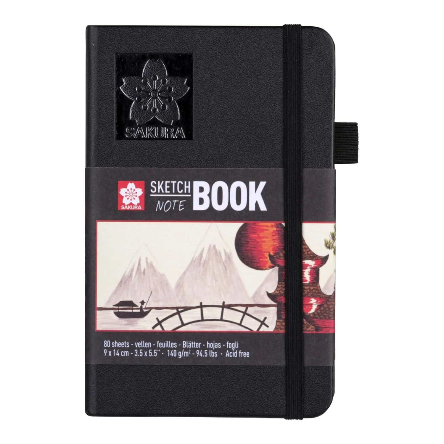 Sakura Sketch Note Book - Sketchbook Papel Blanco/Crema 80 Hojas, 140 g/m2